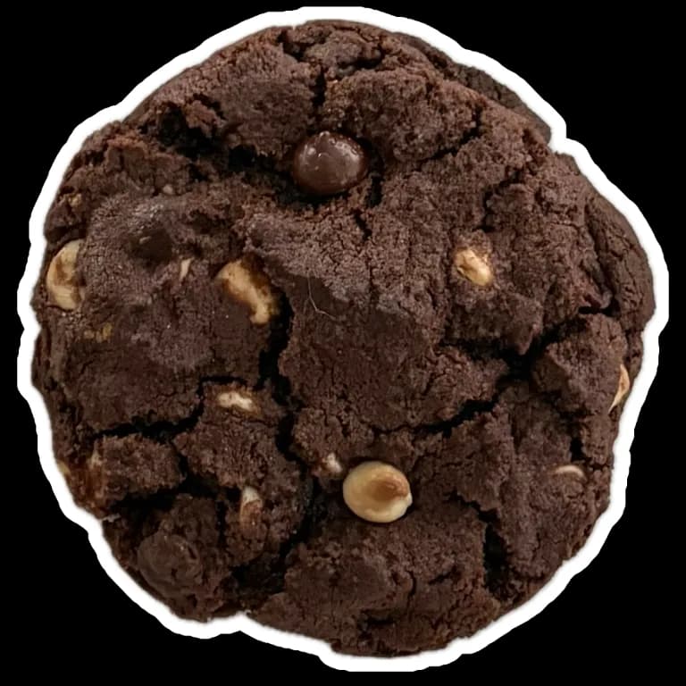 A triple chocolate cookie